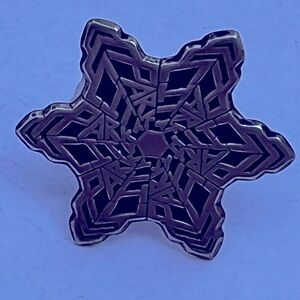 Vintage 925 Silver Snowflake spider web Brooch Pin Winter